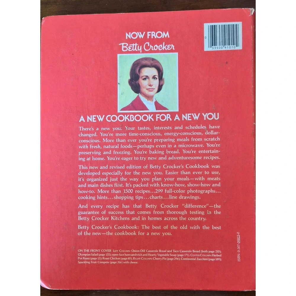 Betty Crocker's Cookbook New and Revised Edition 1981 Sixth‎ Printing Wirebound